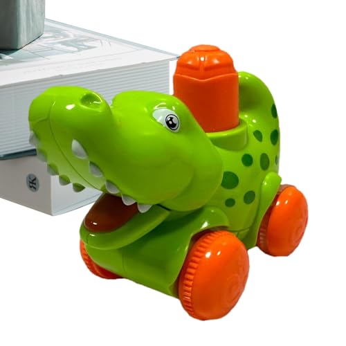 Krokodil-Auto, Press and Go – niedliches grünes Spielzeugauto für Kleinkinder, interaktives Krabbelspielzeug für Eltern-Kind, Krokodil-Spielzeug, Press and Go Lernspielzeug für die Bildung von Générique