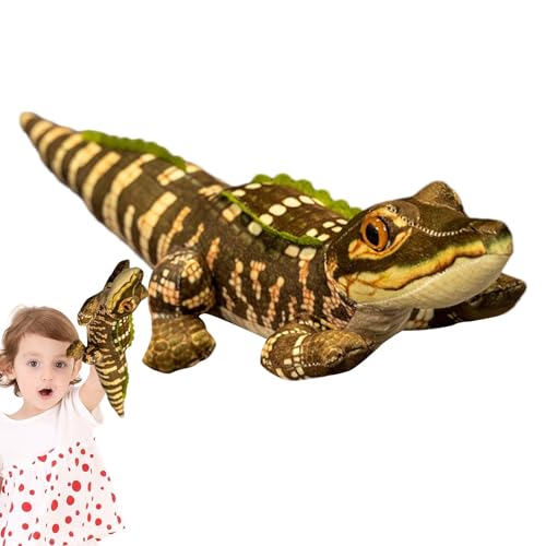 Krokodil-Plüschtier Plüschtier Krokodil-Plüschtier, niedliches realistisches Krokodil-Spielzeug, Simulations-Spielzeug, einzigartige Plüschtiere, Modellpuppen für Erwachsene, und Faden von Générique