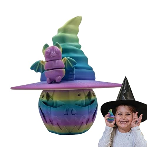 Kürbisstatue mit Hexenhut | Gruseliger Kürbis mit Hexenhut – Miniatur-Figuren mit Gothic-Atmosphäre, Halloween-Kürbis-Bürofigur Kürbisstatue mit Hexenhut | Gruseliger Kürbis mit Hexenhut – Miniatur-Figuren mit Gothic-Atmosphäre, Halloween-Kürbis-Bürofigur von Générique