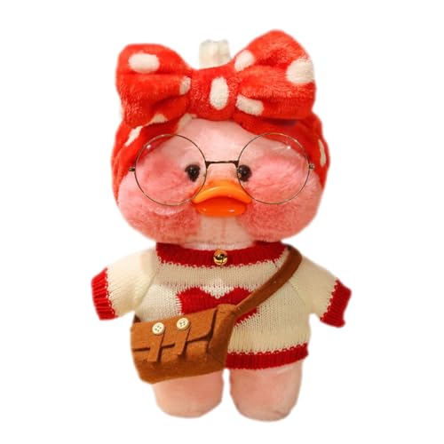 Kuschelige Ente | Ente aus weichem Plüsch, gelb, mit modischen Kostümgläsern, perfekt für Tisch, Innendekoration, Weihnachtsfeier, aus weichem gelben Entenplüsch Kuschelige Ente | Ente aus weichem Plüsch, gelb, mit modischen Kostümgläsern, perfekt für Tisch, Innendekoration, Weihnachtsfeier, aus weichem gelben Entenplüsch von Générique