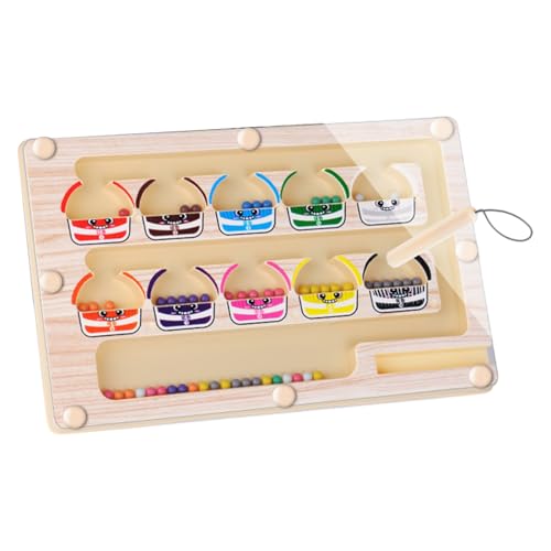 Labyrinthkarte in magnetischer Farbe – verschiedene Spielzeug-inspirierte Farbe | 20,66 x 14,9 x 1,5 cm | Magnetisches Lernpuzzle für Kleinkinder im Vorschulalter, Comptag von Générique