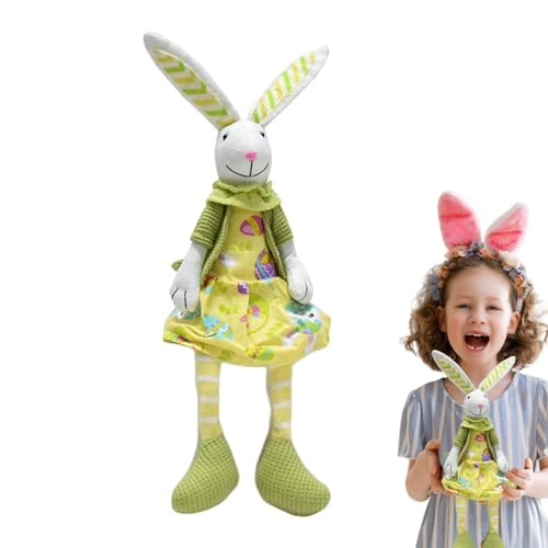 Langbeiniger Hase, Osterdekorationen in Form eines langen Beins, niedlicher Osterhase aus Plüsch mit langen Beinen | Weicher handgemachter Osterplüschstoff, 40,6 cm, Hase von Générique