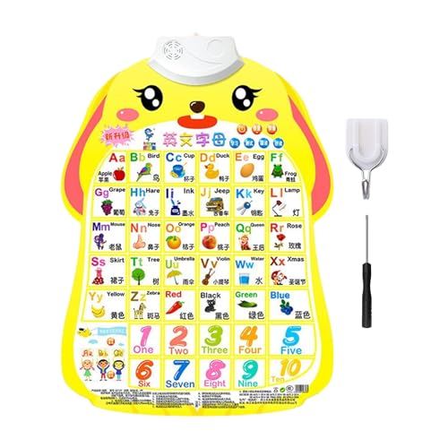 Learning Wall Chart, Alphabet-Chart, Interaktives Gemüse-Frucht-Zahlen-Alphabet-Poster mit Sound für Kinder im Alter von 1-6 Jahren, Lernspielzeug, 50,9 x 38 cm Learning Wall Chart, Alphabet-Chart, Interaktives Gemüse-Frucht-Zahlen-Alphabet-Poster mit Sound für Kinder im Alter von 1-6 Jahren, Lernspielzeug, 50,9 x 38 cm von Générique