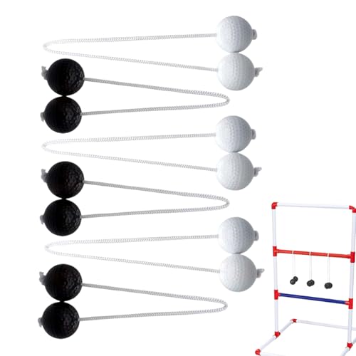 Leiterball-Spiele – Match-Spiel für Ladderball | 6 Stück Leiterball Golf Wurfball | Sportzubehör werfen Spielzeug zum Werfen von Schritten für den Strandrasen von Générique