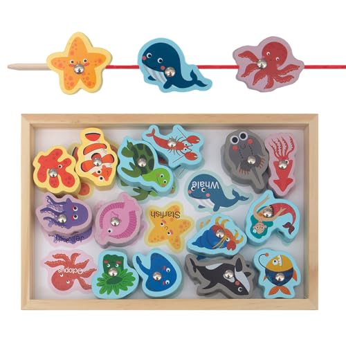 Lernspielzeug zum Angeln – Magnetische Angelspiele 2-in-1, sicher und harmlos, Spiel ohne scharfe Kanten, Geburtstagsgeschenk, Mädchen von Générique