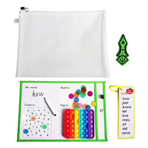 Lesen Sie Flash-Karten für Kinder, Erasable Flash Cards Set, Kindergarten Spelling, Kinder Spelling Flash-Karten, Erasable English Learning Set mit High-Frequency Words for Kids von Générique