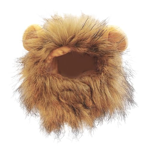 Löwenmähne – Löwen-Welpen-Kostüm, Katzenkostüme für Halloween Weihnachten | Kleidungszubehör für Haustiere, mit warmem Wasser und weicher Seife waschen, dann mit Fell Sompagnie Löwenmähne – Löwen-Welpen-Kostüm, Katzenkostüme für Halloween Weihnachten | Kleidungszubehör für Haustiere, mit warmem Wasser und weicher Seife waschen, dann mit Fell Sompagnie von Générique