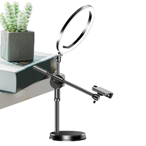 Luftkamerahalterung – Leuchtender LED-Ring, multifunktionaler verstellbarer Arm | Perfekt zum Erstellen von Videoinhalten, Live-Streaming oder Aufnehmen von Lern-Tutorials und Präsentationen Luftkamerahalterung – Leuchtender LED-Ring, multifunktionaler verstellbarer Arm | Perfekt zum Erstellen von Videoinhalten, Live-Streaming oder Aufnehmen von Lern-Tutorials und Präsentationen von Générique