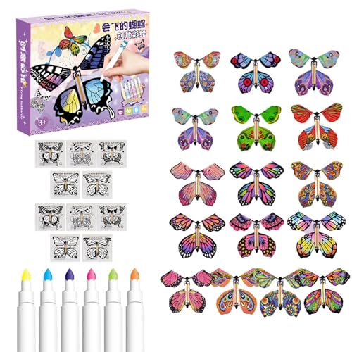 Magic Fairy Butterfly, Wind Up Toys, Fairy Flying Butterfly, Spring Wind-Up Butterfly, Wind-Up Magic Fairy Flying Butterfly Toy Spring and Wind-Up Flying Butterfly Toy for Entertainment Magic Fairy Butterfly, Wind Up Toys, Fairy Flying Butterfly, Spring Wind-Up Butterfly, Wind-Up Magic Fairy Flying Butterfly Toy Spring and Wind-Up Flying Butterfly Toy for Entertainment von Générique