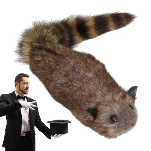 Magic Spring Raccoon – Puppen-Prozess, Funny Prank Illusion Toys | Realistisches Plüschtier im Frühling, Moid Gag Simulation Gimmick Ideal Magicic Accessoire für Künstler von Générique