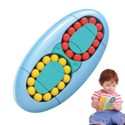 Magische Bohne, drehbar, magischer Bohnenwürfel, drehbar, Fidget Sensory Spinner Pop Spielzeug | pädagogisches Anti-Stress-Spielzeug | sensorisches Pop Spielzeug für Autismus von Générique