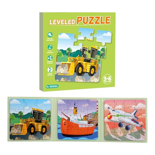 Magnetic Puzzle Toy, Educational Jigsaw Learning, 17,24 x 11,22 Zoll Airplane Car Road, Trip Puzzle Preschool, Travel Game Activities for Boys and Girls, Fun Interactive von Générique
