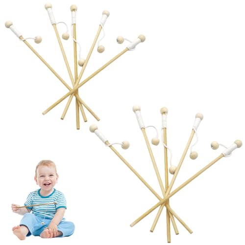 Magnetische Angelstangen – 10 Stück Magnetpole | Pool-Badewannenspielzeug, Angelrute aus Holz, Lernspielzeug für Mädchen und von Générique