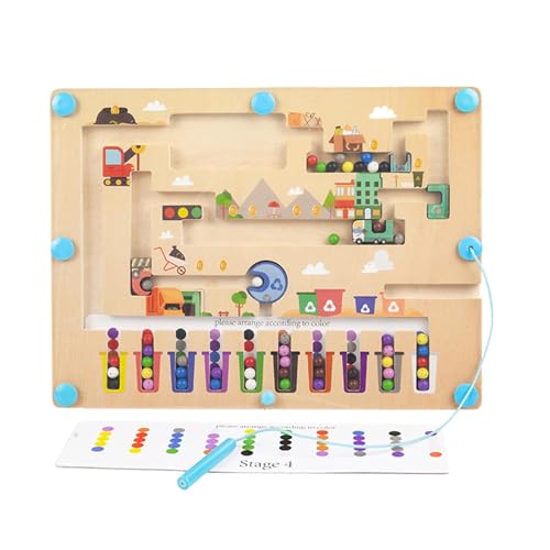 Magnetische Farbe und digitales Labyrinth, magnetisches Farblabyrinth, Holzfarbe Entsprechende Lernabstimmung, Denken Logic Lernen Fine Motor Skills Toys for Wiesen Magnetische Farbe und digitales Labyrinth, magnetisches Farblabyrinth, Holzfarbe Entsprechende Lernabstimmung, Denken Logic Lernen Fine Motor Skills Toys for Wiesen von Générique
