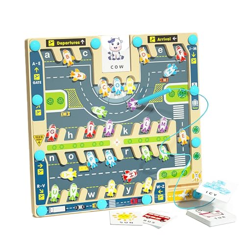 Magnetisches Alphabet Parken Labyrinth Labyrinth Magnetisches Alphabet Labyrinth Spielzeug Vorschule Holzpuzzle Spielzeug | Alphabet Flughafen Lernspielzeug Alphabet Spielzeug Magnetisches Alphabet Parken Labyrinth Labyrinth Magnetisches Alphabet Labyrinth Spielzeug Vorschule Holzpuzzle Spielzeug | Alphabet Flughafen Lernspielzeug Alphabet Spielzeug von Générique