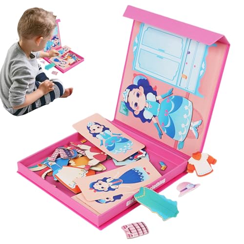 Magnetisches Puzzle, magnetisches Spielzeug, Travel Sensory Kigsaw Magnetic Sticker Wooden | Passendes Puzzleboard, Lernspiel für Zuhause, Auto Magnetisches Puzzle, magnetisches Spielzeug, Travel Sensory Kigsaw Magnetic Sticker Wooden | Passendes Puzzleboard, Lernspiel für Zuhause, Auto von Générique