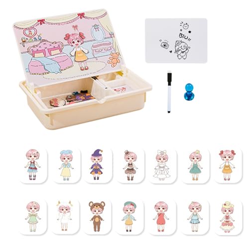 Magnetisches Spiel für die Vorschule – interaktives Puzzlespielzeug, kompaktes Set für Reisen mit Aufbewahrungsbox | Spannende Aktivität für zu Hause, Reisen auf der Straße, Krippe, Ma von Générique