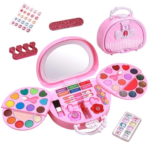 Make -Up-Set für Mädchen – tragbares und sicheres Markenset für waschbare Mädchen für Weihnachtsgeburtstagsgeschenke | Tipp für die Marke waschbar -Up für Mädchen Make -Up-Set für Mädchen – tragbares und sicheres Markenset für waschbare Mädchen für Weihnachtsgeburtstagsgeschenke | Tipp für die Marke waschbar -Up für Mädchen von Générique