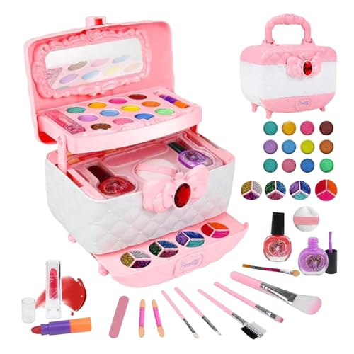 Make-up-Set für Mädchen, Prinzessinnen-Make-up-Tasche, Make-up für kleine Mädchen, tragbares Make-up-Etui, für kleine Mädchen, Prinzessinnen-Make-up, es ist Make-up-Set für Mädchen, Prinzessinnen-Make-up-Tasche, Make-up für kleine Mädchen, tragbares Make-up-Etui, für kleine Mädchen, Prinzessinnen-Make-up, es ist von Générique