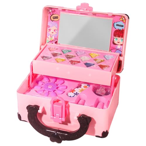 Make-up-Set für Mädchen – Kinder, sieht aus wie Kosmetik, Set Eitelkeitskoffer, Transport-Zubehör mit waschbaren Farben, Umgestaltung Prinzessin, Geschenkbox ohne To Make-up-Set für Mädchen – Kinder, sieht aus wie Kosmetik, Set Eitelkeitskoffer, Transport-Zubehör mit waschbaren Farben, Umgestaltung Prinzessin, Geschenkbox ohne To von Générique