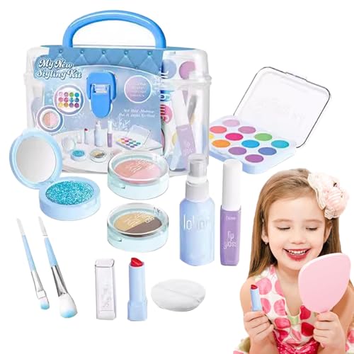 Make-up-Set für Mädchen | Waschbares echtes Kosmetik-Make-up-Set | Prinzessinnen-Geburtstagsspiel Make-up-Spielzeug | Prinzessinnen-Weihnachts-Eitelkeit Make-up-Set für Mädchen | Waschbares echtes Kosmetik-Make-up-Set | Prinzessinnen-Geburtstagsspiel Make-up-Spielzeug | Prinzessinnen-Weihnachts-Eitelkeit von Générique