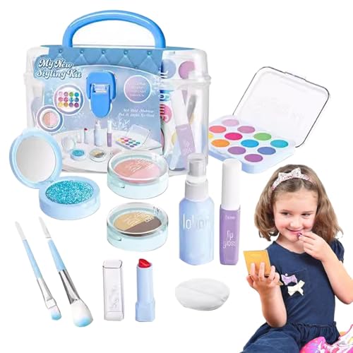 Make-up-Set für kleine Mädchen – Waschbares und sicheres Kosmetik-Set | Prinzessinnen-Eitel-Zubehör, Weihnachtsgeschenk und Geburtstagsspielzeug für Mädchen, Unterhaltung Make-up-Set für kleine Mädchen – Waschbares und sicheres Kosmetik-Set | Prinzessinnen-Eitel-Zubehör, Weihnachtsgeschenk und Geburtstagsspielzeug für Mädchen, Unterhaltung von Générique
