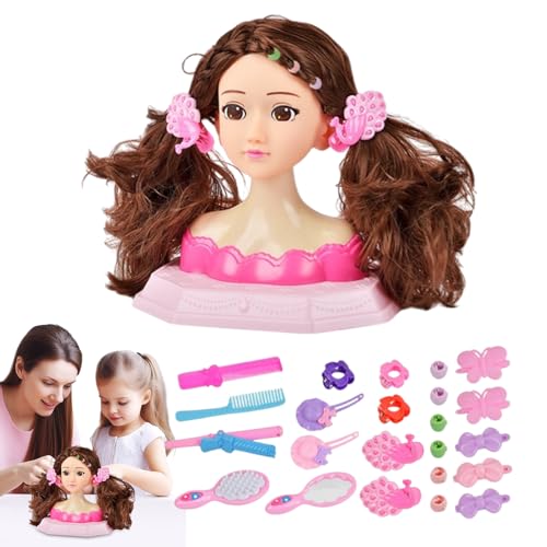 Make-up- und Frisierkopfspielzeug – Kopf für die | sieht so aus, als würde man das Kopfspielzeug spielen, buntes Make-up-Spielset Make-up- und Frisierkopfspielzeug – Kopf für die | sieht so aus, als würde man das Kopfspielzeug spielen, buntes Make-up-Spielset von Générique