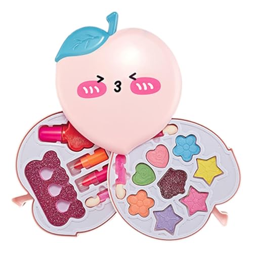 Makeup, Real Makeup, Kids Cosmetics Sets, Makeup Toy Set, Girls Makeup Kit, Peach Box Makeup 11 x 11 x 4 cm/4,33 x 4,33 x 1,57 Zoll für Geburtstagsfeiern, Feiertage und Spielspaß Makeup, Real Makeup, Kids Cosmetics Sets, Makeup Toy Set, Girls Makeup Kit, Peach Box Makeup 11 x 11 x 4 cm/4,33 x 4,33 x 1,57 Zoll für Geburtstagsfeiern, Feiertage und Spielspaß von Générique