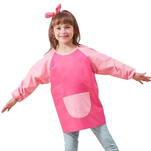 Malschürze für | Langarm Smock für mit großer Tasche - Toddler Smock wasserdichte langärmlige Künstlermalschürzen mit großen Taschen für das Alter von 7 bis 11 Jahren Malschürze für | Langarm Smock für mit großer Tasche - Toddler Smock wasserdichte langärmlige Künstlermalschürzen mit großen Taschen für das Alter von 7 bis 11 Jahren von Générique