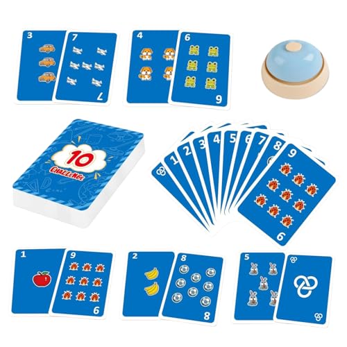 Math Learning Cards, Number Flash Game Set, Early Education Tool, Fun Skill-Building Activity, Classroom Home Practice for Boys and Girls Ages 5-7, Paper von Générique