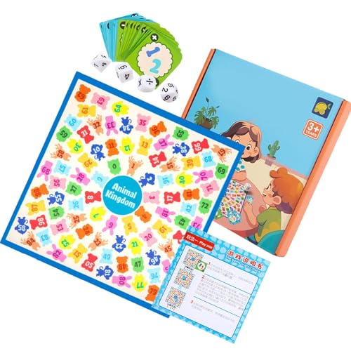 Mathematik-Lernspiele für Lernmathematik, sensorisches Lernspielzeug für Kleinkinder, Mathematikspiele Animal Kingdom für Kinder, Lernspiel von Générique
