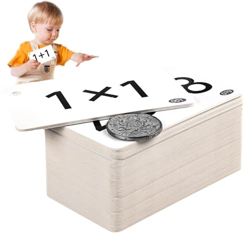 Mathematische Flash-Karten – Multiplikationsspiel, 90 mathematische Flash-Karten mit 4 Ergänzungen | Identifizierung von Zahlen, Lernspielzeug, interaktive Werkzeuge, Subtraktion, Teilung, F-Karte Mathematische Flash-Karten – Multiplikationsspiel, 90 mathematische Flash-Karten mit 4 Ergänzungen | Identifizierung von Zahlen, Lernspielzeug, interaktive Werkzeuge, Subtraktion, Teilung, F-Karte von Générique