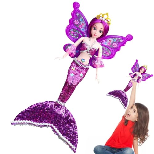 Meerjungfrauen-Spielzeug für Kleinkinder, Meerjungfrauen-Prinzessin, 40,6 cm, DIY-Spielzeug mit Rock aus Fischschwanz mit Pailletten, Raumdekoration für Spielzeuge Meerjungfrauen-Spielzeug für Kleinkinder, Meerjungfrauen-Prinzessin, 40,6 cm, DIY-Spielzeug mit Rock aus Fischschwanz mit Pailletten, Raumdekoration für Spielzeuge von Générique