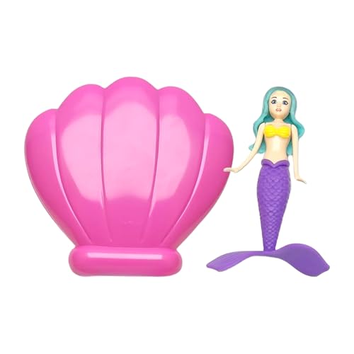 Mermaid Pool Toy, Swimming Princess Toys, Fun Spin Water Float with Shell, Vivid Mermaid Design, Auto-Release Surprise Feature for Little Boys & Girls, Partner von Générique