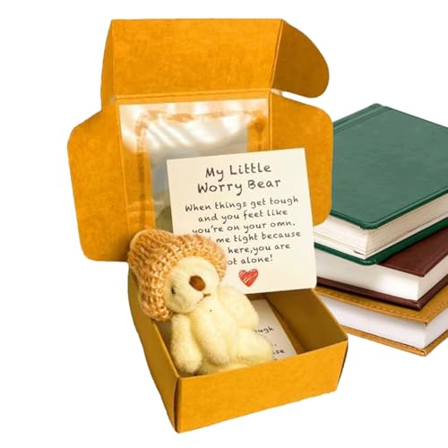Mini-Bär, klein, getuftetes Tier, handgefertigt, Taschen-Spielzeug, mit inspirierender Karte, für Kinder, Babyparty, Christmas, Valentine's Day, Box inklusive Männer und Frauen Mini-Bär, klein, getuftetes Tier, handgefertigt, Taschen-Spielzeug, mit inspirierender Karte, für Kinder, Babyparty, Christmas, Valentine's Day, Box inklusive Männer und Frauen von Générique