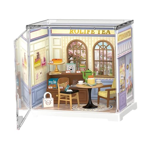Miniatur-Haus-Kits für Erwachsene – Handwerks-Set, klein, tragbar, leichtes Dekorationszubehör | Langlebiges Mini-Haus-Gebäude-Set, Miniatur-Handwerks-Set von Générique