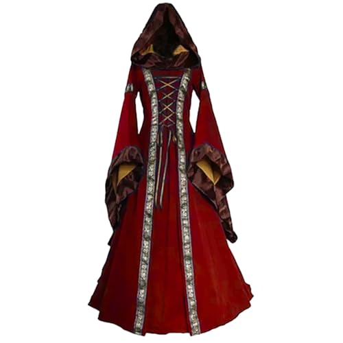 Mittelalterliche Halloween-Kleider für Damen, Vintage, Vampir und Hexe, Umhang, Gothic, viktorianisch, Renaissance, Cosplay, Karneval, Maskerade, Kostüm für Halloween, Maxikleider Mittelalterliche Halloween-Kleider für Damen, Vintage, Vampir und Hexe, Umhang, Gothic, viktorianisch, Renaissance, Cosplay, Karneval, Maskerade, Kostüm für Halloween, Maxikleider von Générique