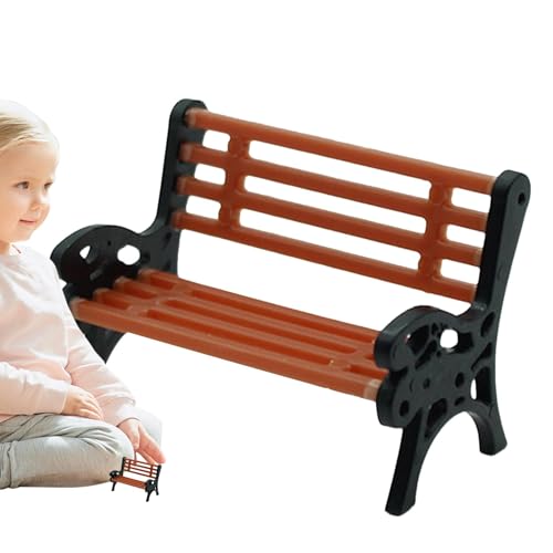 Modellbank | Parksitzbank-Modell 1:75, Handwerk, kleine Gartendekoration, Hausmöbel, Straßenpark-Modell für Zug von Générique