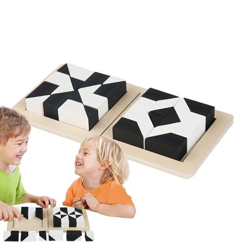 Montesori Puzzle Games – Versteckwürfel aus Holz für Kleinkinder, interaktive Lernblöcke | Logikbrett Puzzle Spielzeug für Kinder 3+, Gehirnentwicklungsspiel für Kinder Montesori Puzzle Games – Versteckwürfel aus Holz für Kleinkinder, interaktive Lernblöcke | Logikbrett Puzzle Spielzeug für Kinder 3+, Gehirnentwicklungsspiel für Kinder von Générique