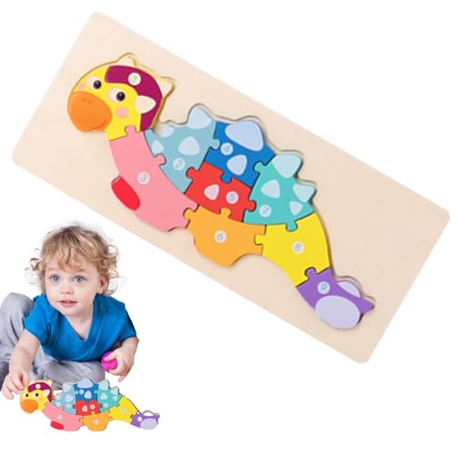 Motivblöcke aus Holz, Tangram-Puzzles für Dinosaurier-Design, niedlich, lustig, farbenfroh, stapelbar, für Kindergarten, Intelligenzerziehung Motivblöcke aus Holz, Tangram-Puzzles für Dinosaurier-Design, niedlich, lustig, farbenfroh, stapelbar, für Kindergarten, Intelligenzerziehung von Générique