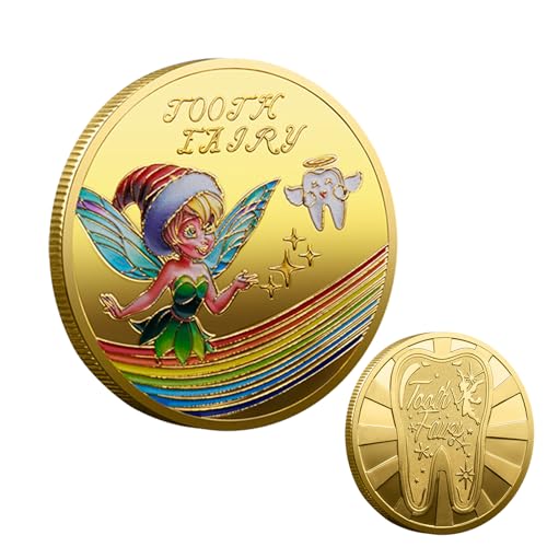 Münze Belohnung für Feenzähne, nicht zirkulierendes Andenken, Geschenk mit verlorenen Zähnen für die Münzen, Fantastische Zähne, für die Sammlung, Spiel von Générique