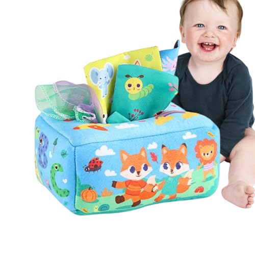 Nehmen Sie eine Serviettenbox für die – interaktives Babyspielzeug mit Zugstoff für sensorisches Spiel | Lernspielzeug für Kleinkinder und Neugeborene Nehmen Sie eine Serviettenbox für die – interaktives Babyspielzeug mit Zugstoff für sensorisches Spiel | Lernspielzeug für Kleinkinder und Neugeborene von Générique