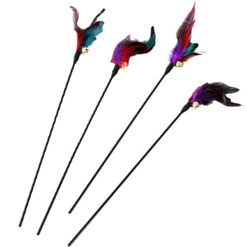 Niedlicher Katzenfederstab | Katzenspielzeug mit Federn | Federspiel für Katzen | buntes Katzenspielzeug, Katzenspielzeug mit Glockenminen | Stab Niedlicher Katzenfederstab | Katzenspielzeug mit Federn | Federspiel für Katzen | buntes Katzenspielzeug, Katzenspielzeug mit Glockenminen | Stab von Générique