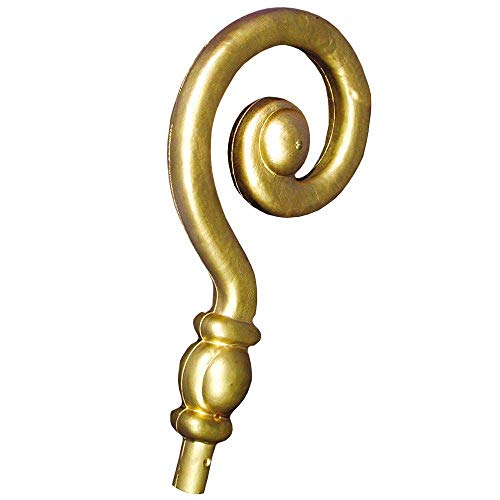Boland 56607 - Nikolausstab-Aufsatz, Größe circa 36 cm, Gold, aus Kunststoff, Bischof-Stab, Accessoire, Kostüm, Karneval, Mottoparty, Weihnachten Boland 56607 - Nikolausstab-Aufsatz, Größe circa 36 cm, Gold, aus Kunststoff, Bischof-Stab, Accessoire, Kostüm, Karneval, Mottoparty, Weihnachten von Boland