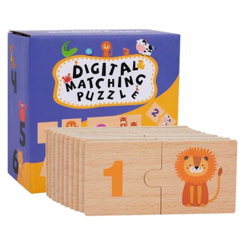 Number Matching Puzzle, Math Manipulative, 1-10 Game Preschool Learning Activities Early Learning Tool for Homeschool Supplies, 4,8 x 4,53 x 2,36 Zoll von Générique