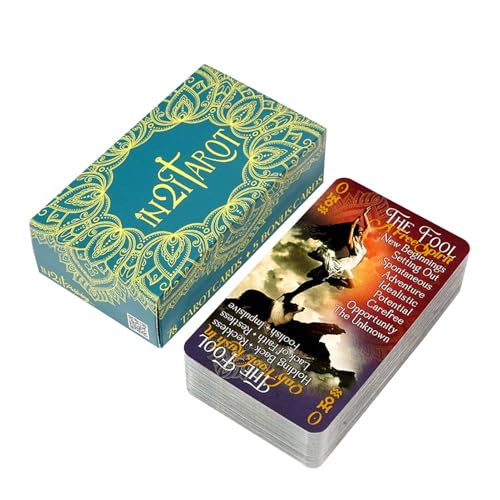 Oracle Cards, Tarot Cards, Sleek Design Intuitive Energy Compact Build Modern Aesthetics, Tarot Decks für Board Game, Fate Wahrsagen, Party Playing, 4,13 x 2,48 Zoll Oracle Cards, Tarot Cards, Sleek Design Intuitive Energy Compact Build Modern Aesthetics, Tarot Decks für Board Game, Fate Wahrsagen, Party Playing, 4,13 x 2,48 Zoll von Générique