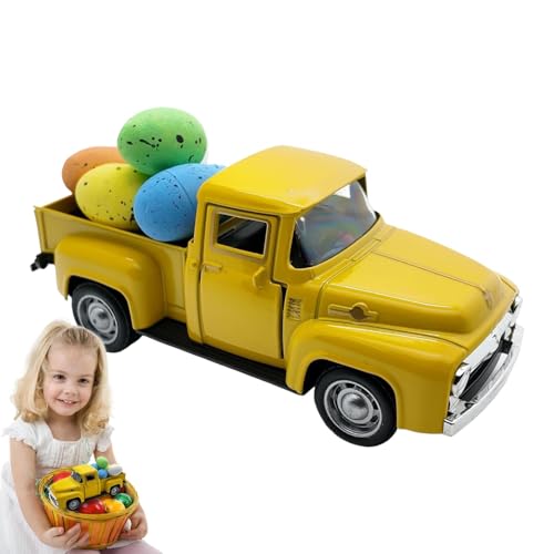 -Lkw-Dekoration – Dekoration des Osterhofs | Lernmodell mit Eiern | Happy Spring Small Truck Decorations, Paster Farmhouse Metal Model für die Dekoration -Lkw-Dekoration – Dekoration des Osterhofs | Lernmodell mit Eiern | Happy Spring Small Truck Decorations, Paster Farmhouse Metal Model für die Dekoration von Générique