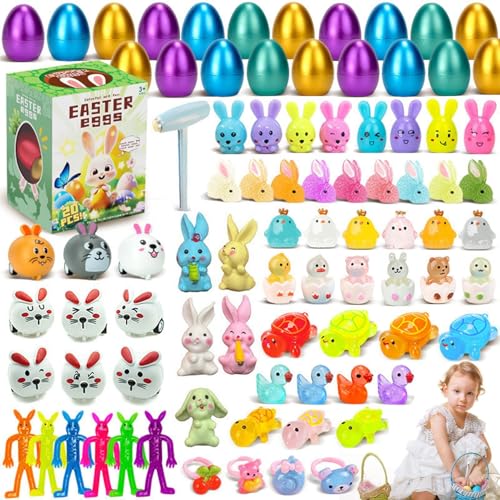 Ostereier inklusive, Ostereier für - G, Suche nach Ostereiern für die Kleinen - Spielzeug zum Knacken der Eier - Klassenpreisspielzeug für Mädchen und - Eier mit P Ostereier inklusive, Ostereier für - G, Suche nach Ostereiern für die Kleinen - Spielzeug zum Knacken der Eier - Klassenpreisspielzeug für Mädchen und - Eier mit P von Générique