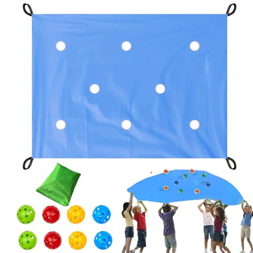 Outdoor-Team-Herausforderungsspiel-Set – Gruppenaktivitäten-Set für Teamzusammenhalt, für 8 bis 20 Teilnehmer, Gruppenaktivitäten zur Schaffung emotionaler Verbindungen für Zuhause und Party von Générique