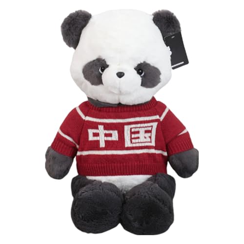 Panda Plüschkissen - Weiches Plüschtierkissen mit Pullover, niedliches umarmtes Spielzeug | Zimmerdekor mit chinesischem Thema für Geburtstag und Weihnachten, Kuschelkissen für Bett, Sofa o Panda Plüschkissen - Weiches Plüschtierkissen mit Pullover, niedliches umarmtes Spielzeug | Zimmerdekor mit chinesischem Thema für Geburtstag und Weihnachten, Kuschelkissen für Bett, Sofa o von Générique